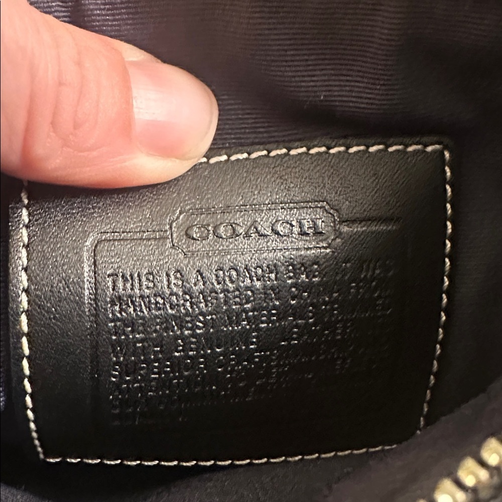 Coach Black and Gray crossbody  Bag purse - Picture 5 of 5